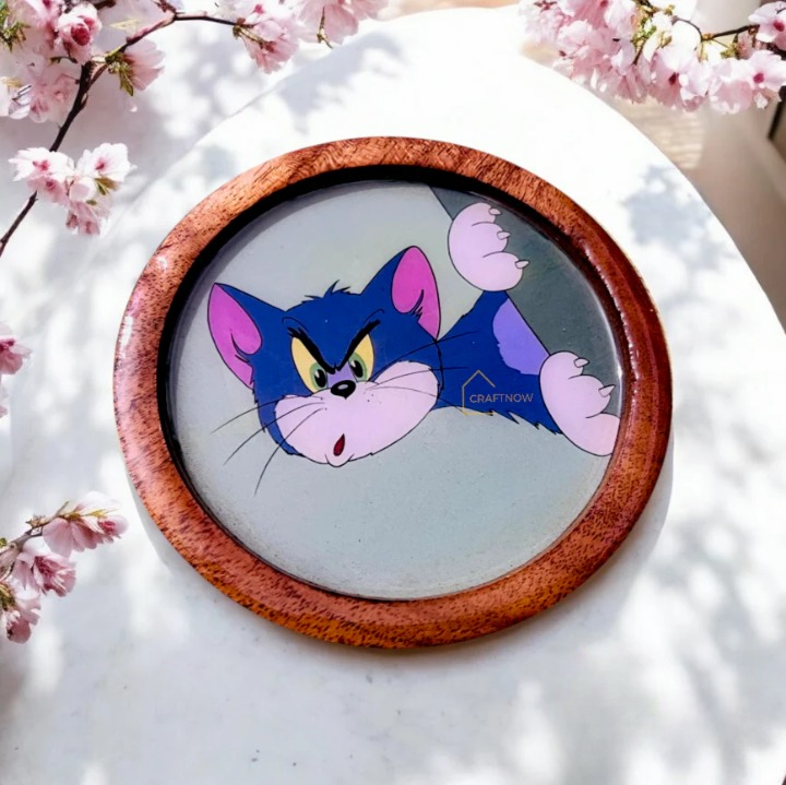 Tom and Jerry Wooden Coasters Set