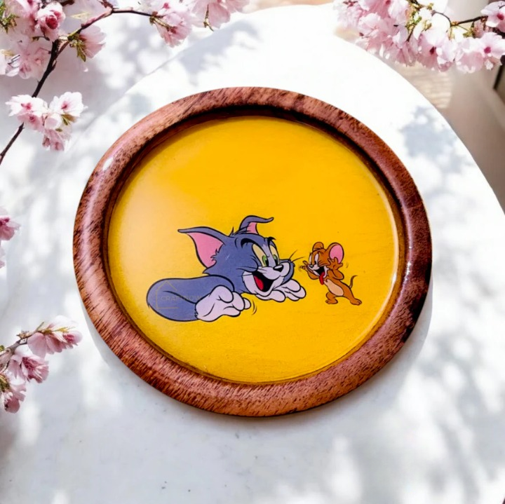 Tom and Jerry Wooden Coasters Set