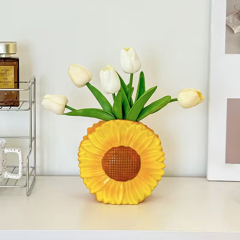 Sunflower Ceramic Vase