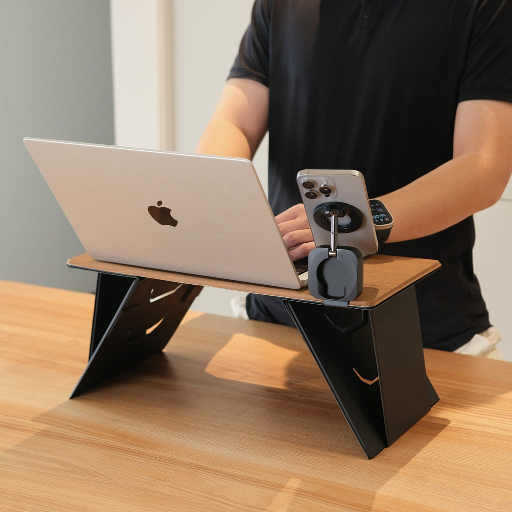 Foldable Wooden Laptop Stand
