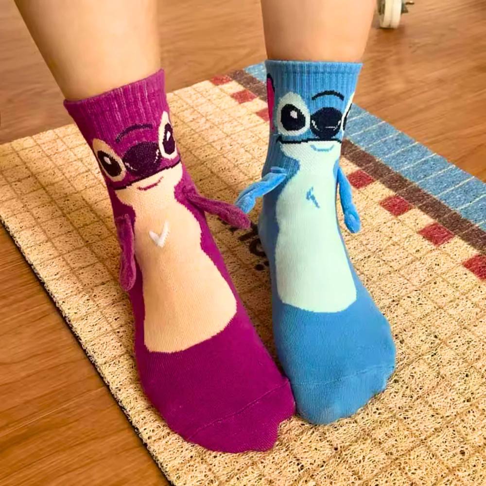 Stitch & Angel Magnetic Socks