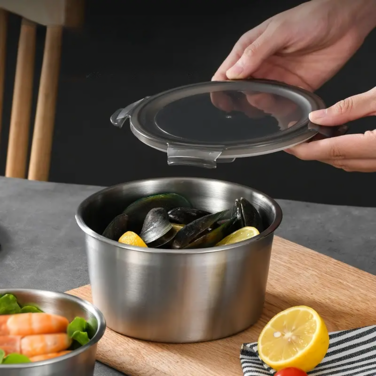 Stainless Steel Containers with Lid