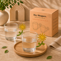 Sunflower Handle Glass Cup
