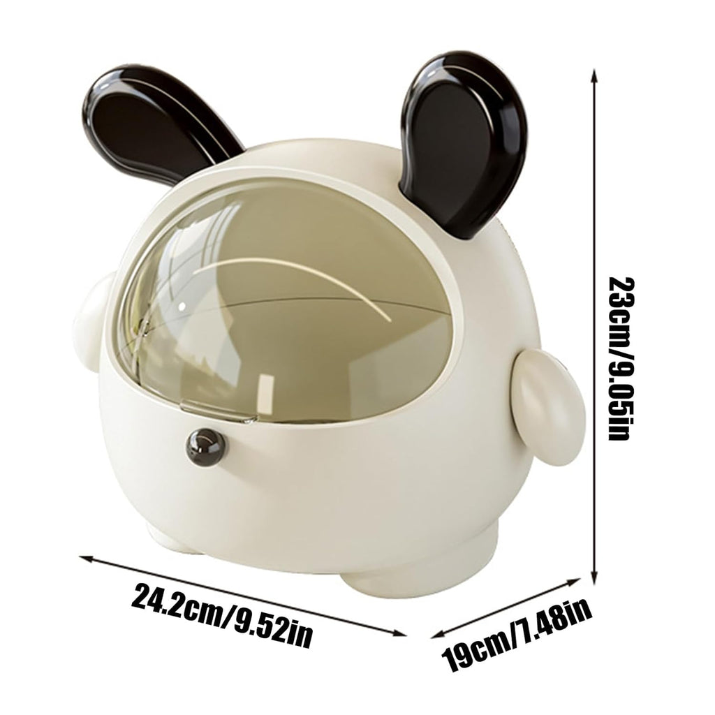 Cartoon Trash Can with Lid