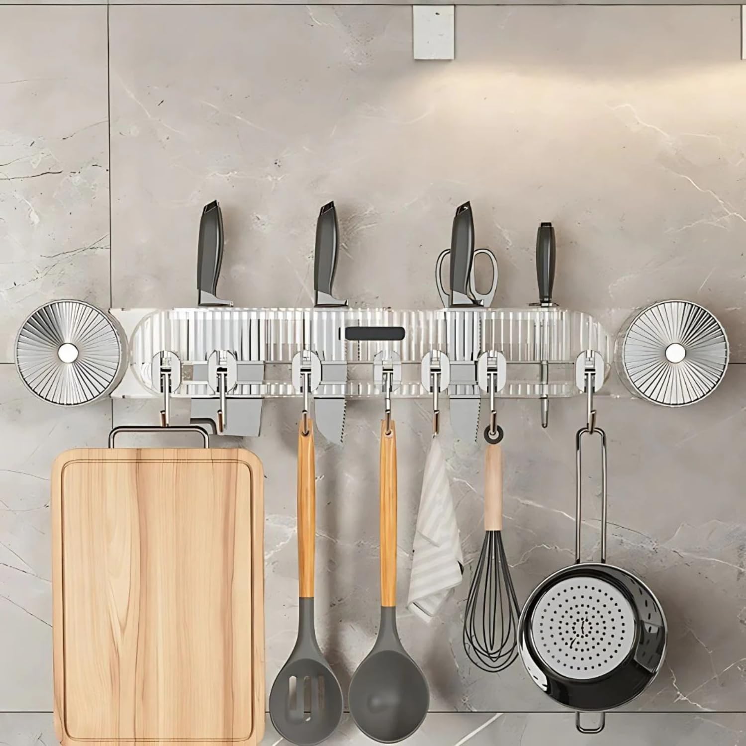 Wall-Mounted Kitchen Organizer Rack