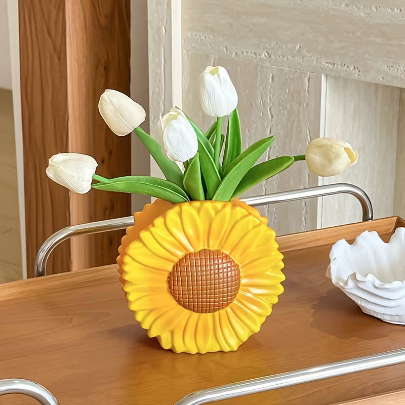 Sunflower Ceramic Vase