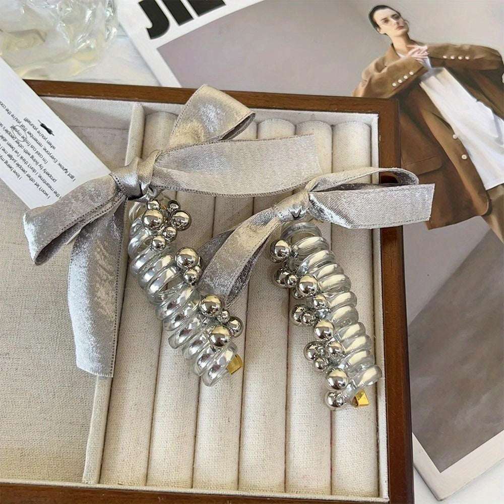 Bow Spiral Hair Ties