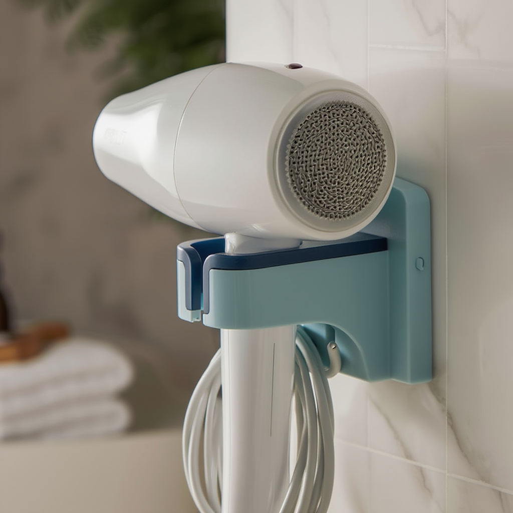 Sleek Hair Dryer Holder