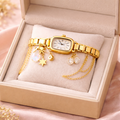 Gold Charm Bracelet Watch