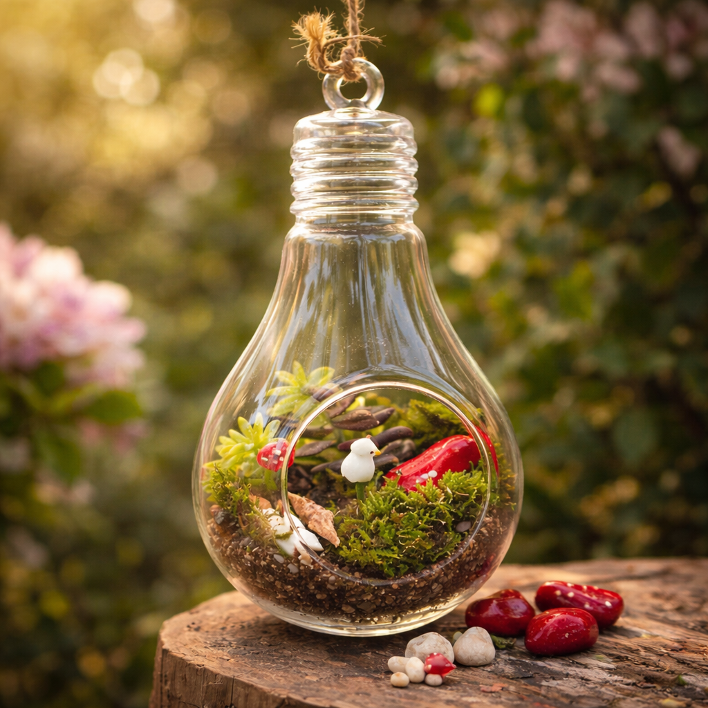 Decorative Glass Bulb Vase