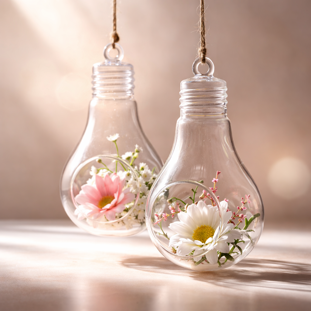 Decorative Glass Bulb Vase