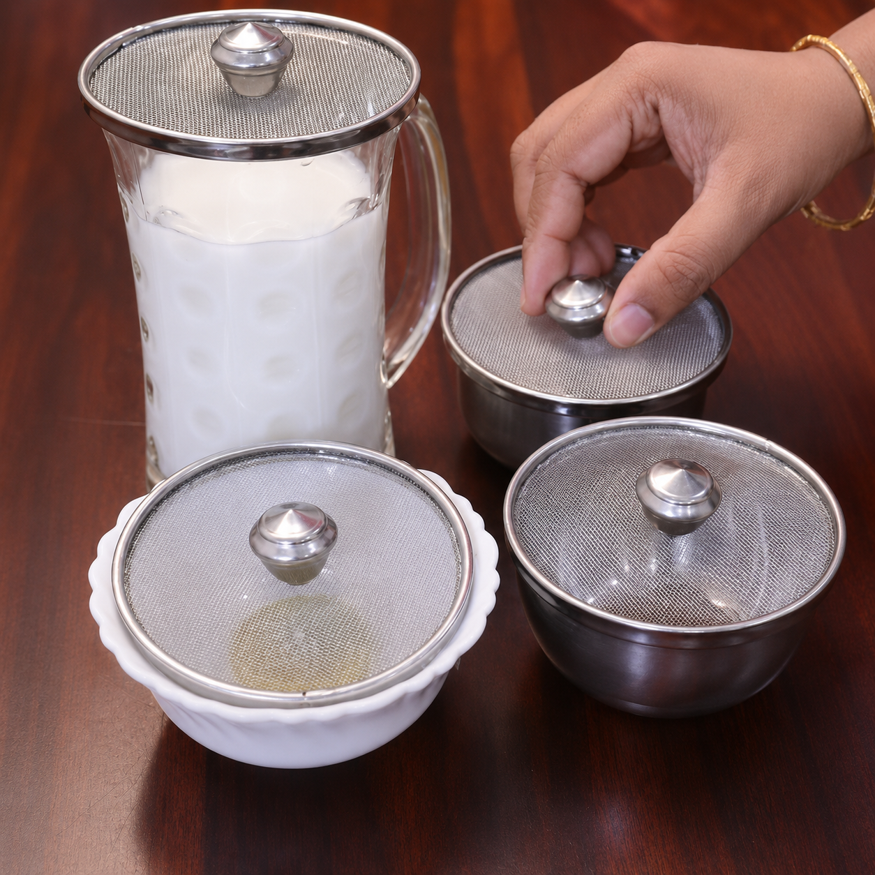 Stainless Steel Mesh Food Cover Lid