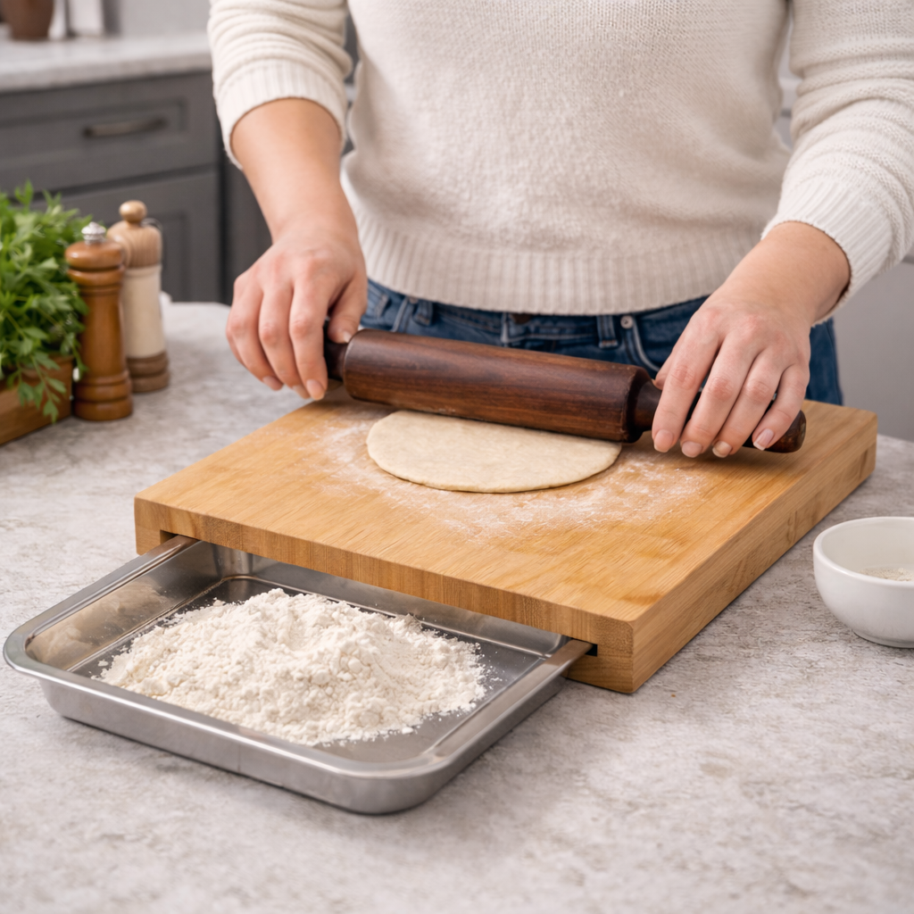 Sliding Tray Chopping Board