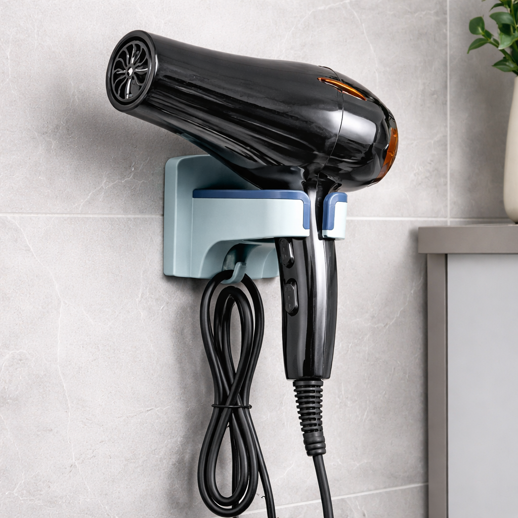 Sleek Hair Dryer Holder