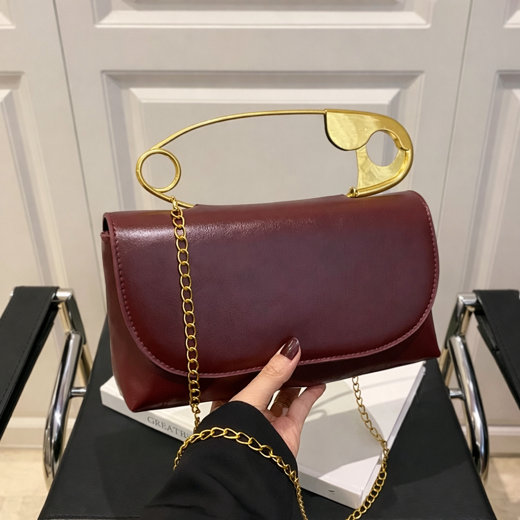 Retro Safety Pin Handbag