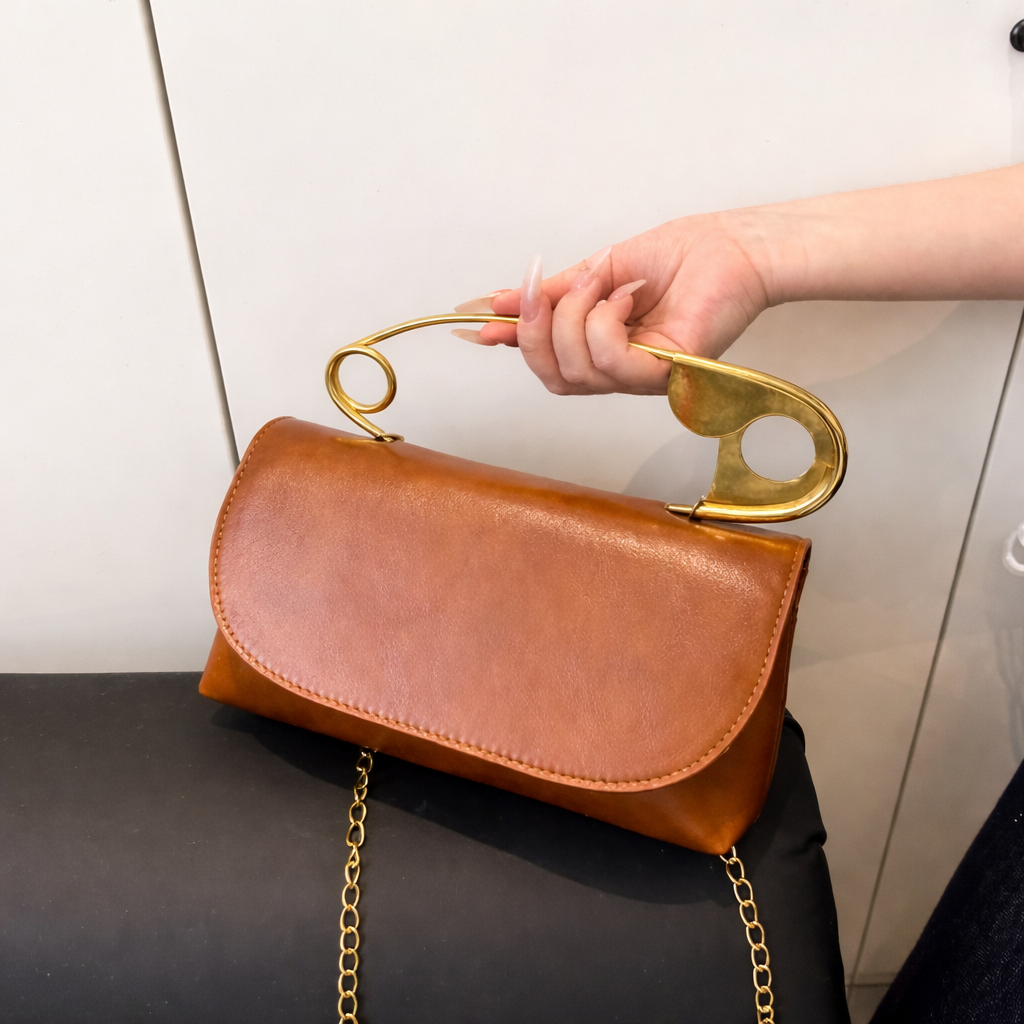 Retro Safety Pin Handbag