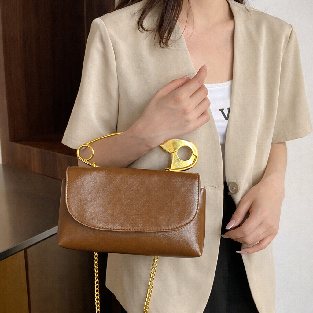 Retro Safety Pin Handbag