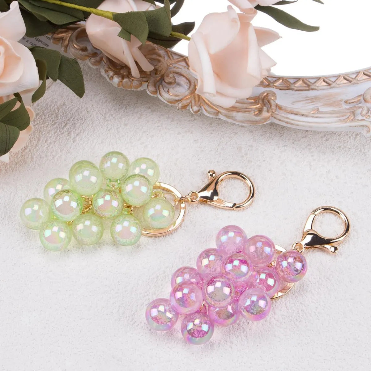 Grape Charm Keychain