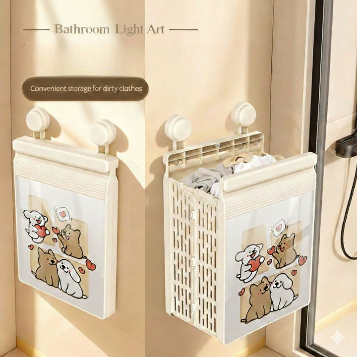 Bathroom Wall-mounted Laundry Basket