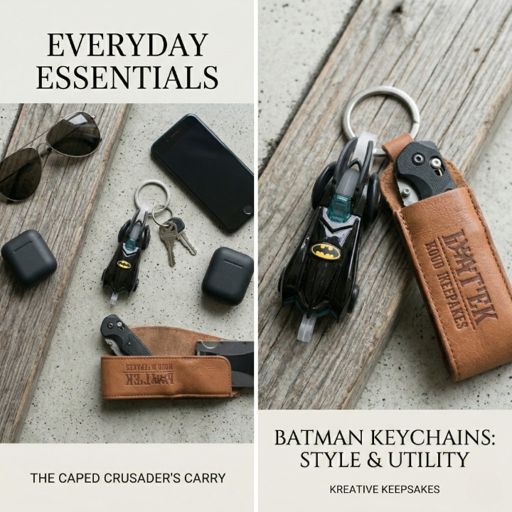Batman Hotwheel Car Keychain