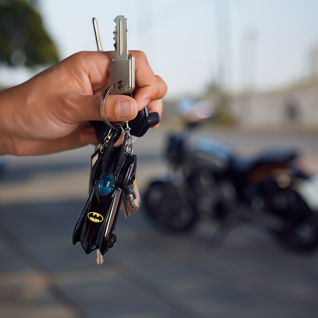 Batman Hotwheel Car Keychain