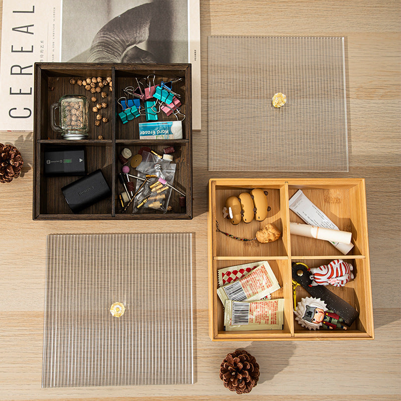 Compartment Wooden Storage Box
