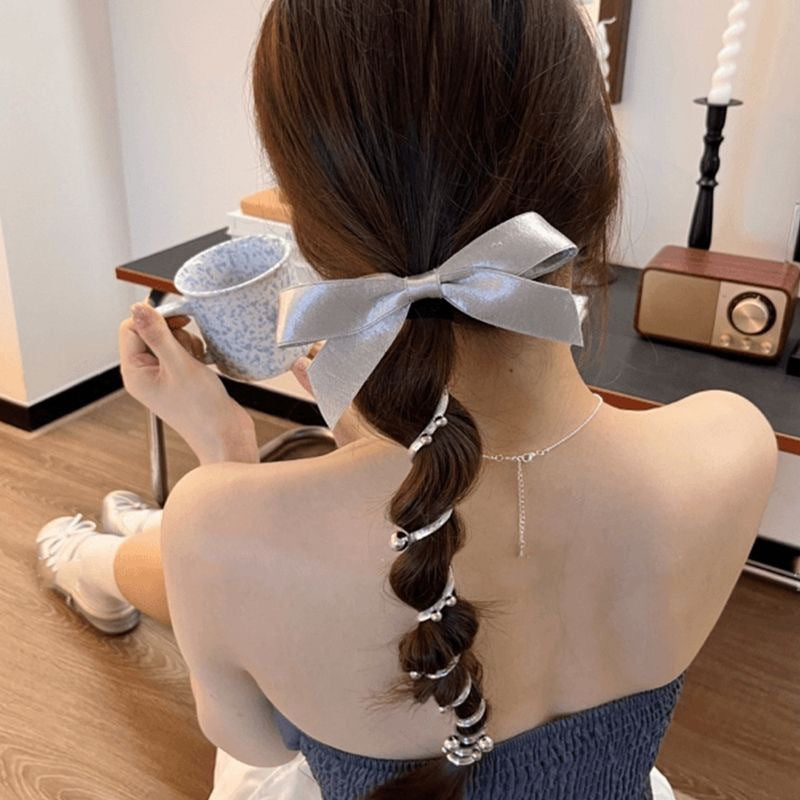 Bow Spiral Hair Ties