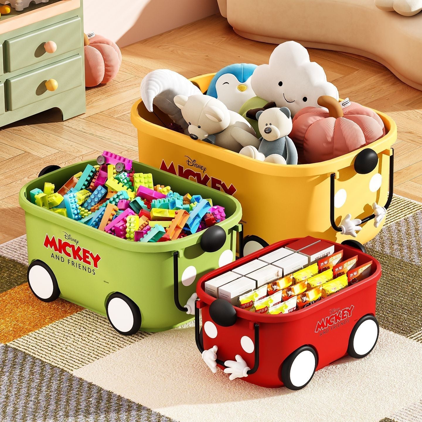 Disney Mickey Bus Storage Bin(Small size)