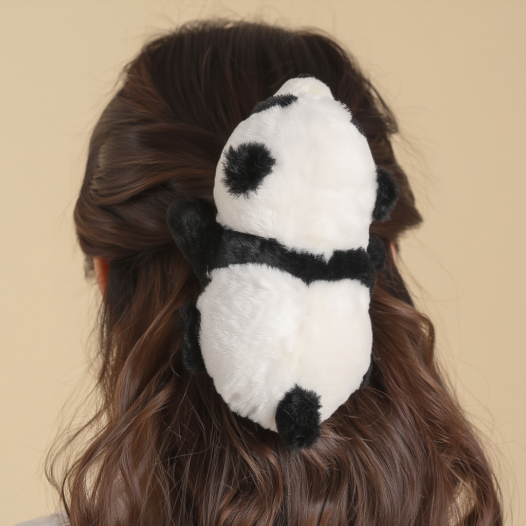 Panda Hug Hair Clip