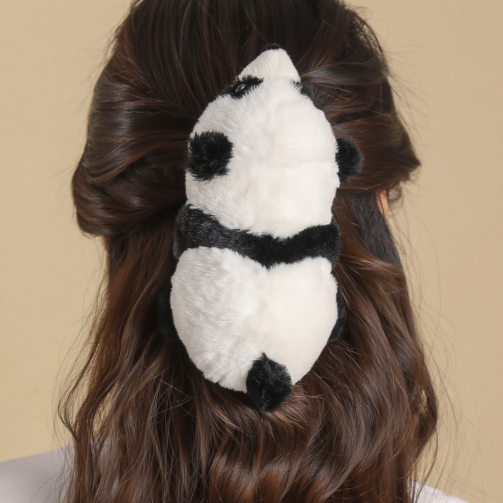 Panda Hug Hair Clip