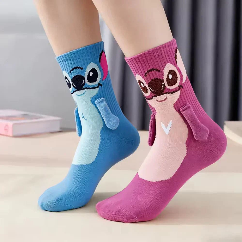 Stitch & Angel Magnetic Socks