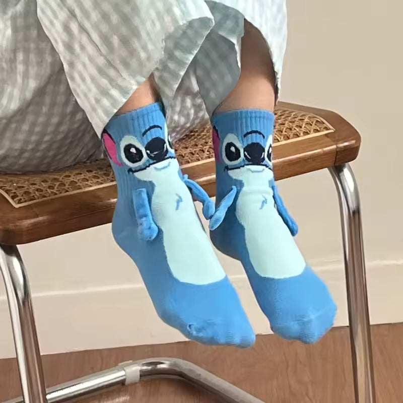 Stitch & Angel Magnetic Socks