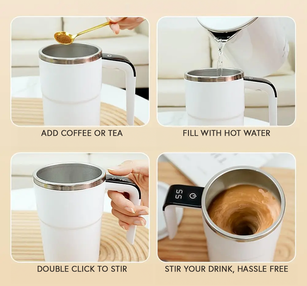 Automatic Stirring Coffee Cup