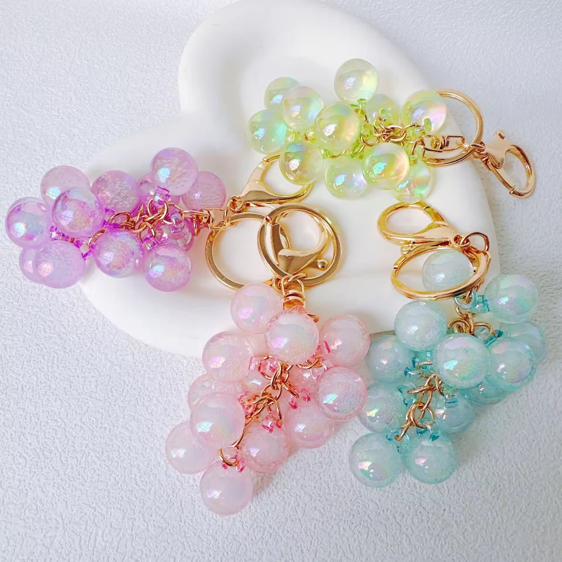 Grape Charm Keychain