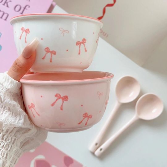 Cute Bow Ceramic Bowl