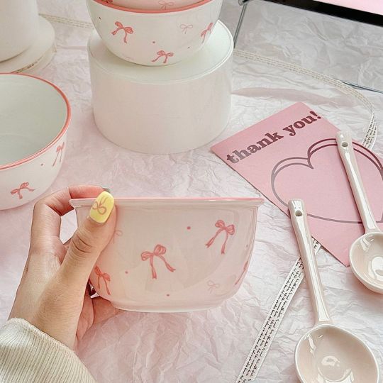 Cute Bow Ceramic Bowl