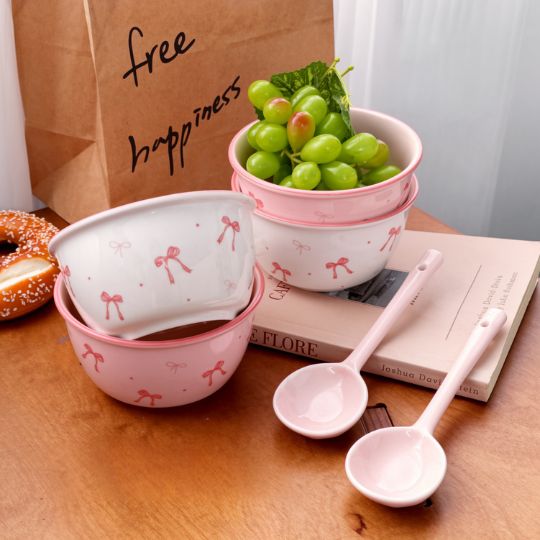 Cute Bow Ceramic Bowl