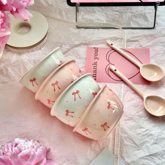 Cute Bow Ceramic Bowl