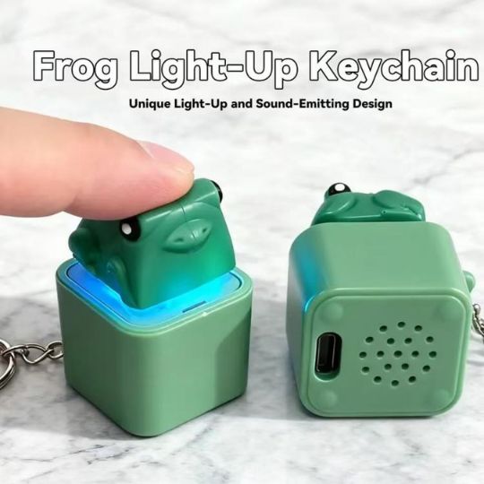 Rechargeable Frog Croaking Keychain