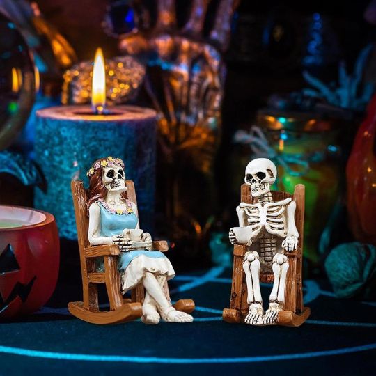 Chair Skeleton Figurines