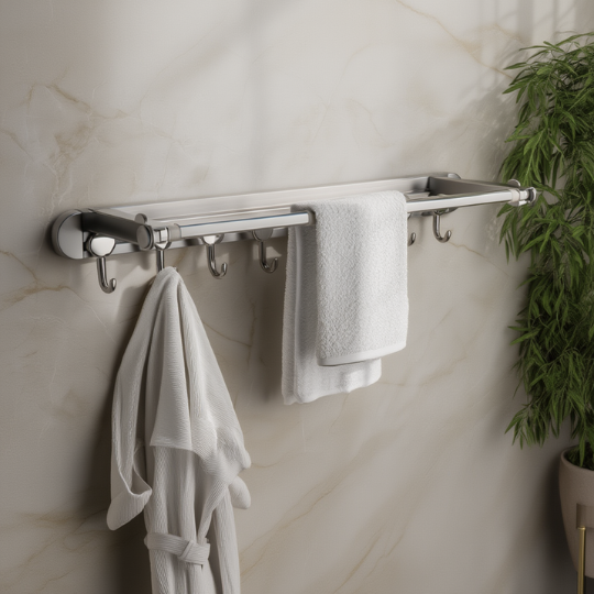 Foldable Wall Mount Hook Rack