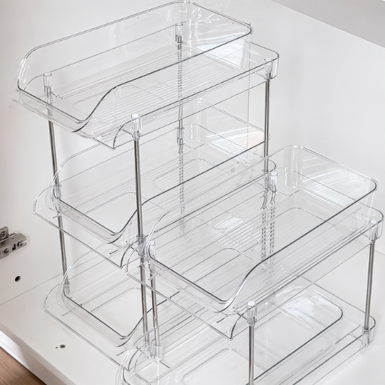 Acrylic Pull-Out Organizer Rack