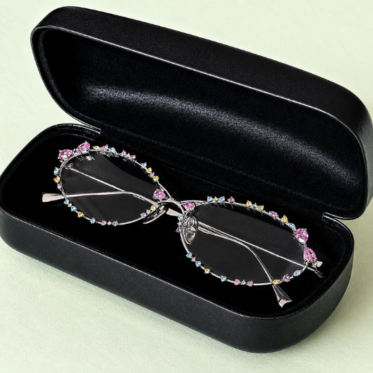 Crystal Oval Glasses