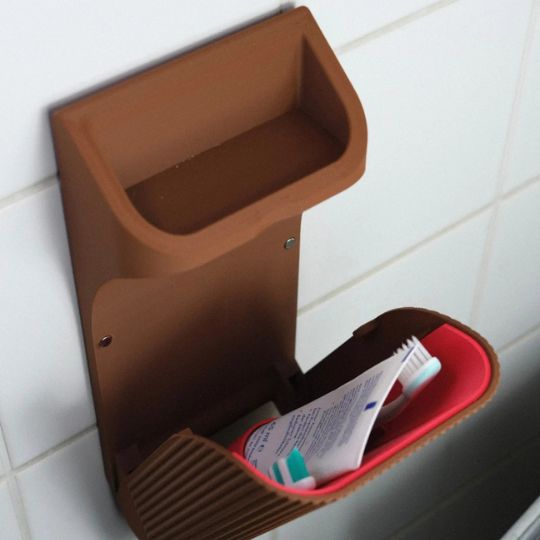 Wall-Mounted Toothbrush Holder