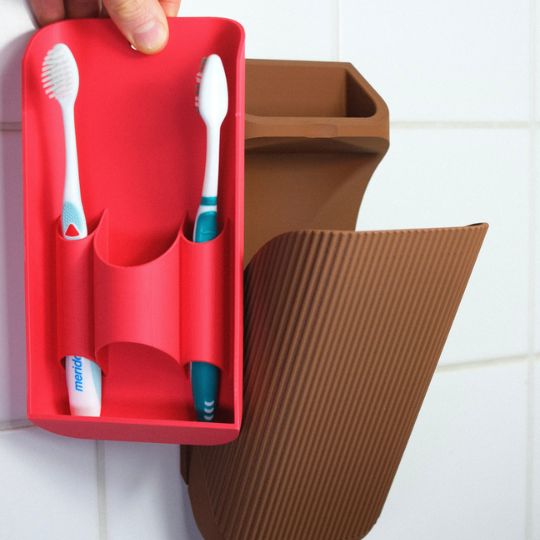 Wall-Mounted Toothbrush Holder