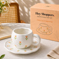 Tulip Ceramic Cup & Saucer