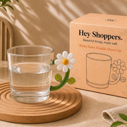 Daisy Handle Glass Cup