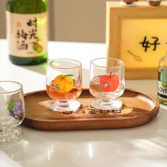 Fruit Design Mini Glass Set