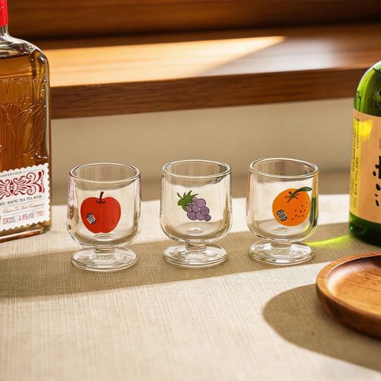 Fruit Design Mini Glass Set