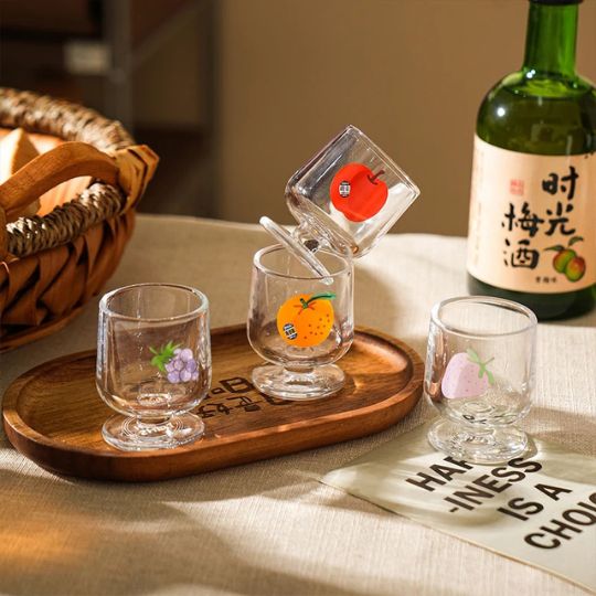 Fruit Design Mini Glass Set